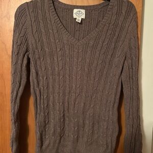 St. John's Bay Brown Cable Knit Sweater